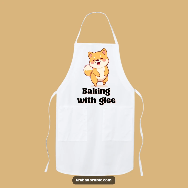Funny Shiba Inu Spin Apron - Humorous Kitchen Wear for Dog Lovers