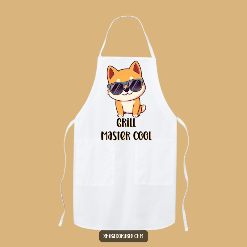 Funny Shiba Cool Dog Apron: Stylish Protection - Fun Funny Gift!