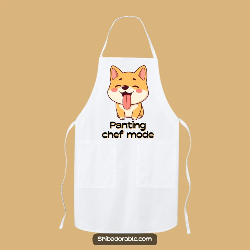 Funny Shiba Inu Apron: Hilarious Kitchen Wear for Dog Lovers with Happy Pups