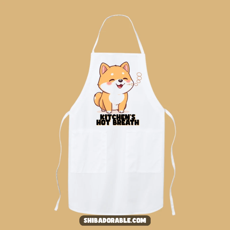 Funny Shiba Inu Steam Apron - Cook with Canine Charm and Humor