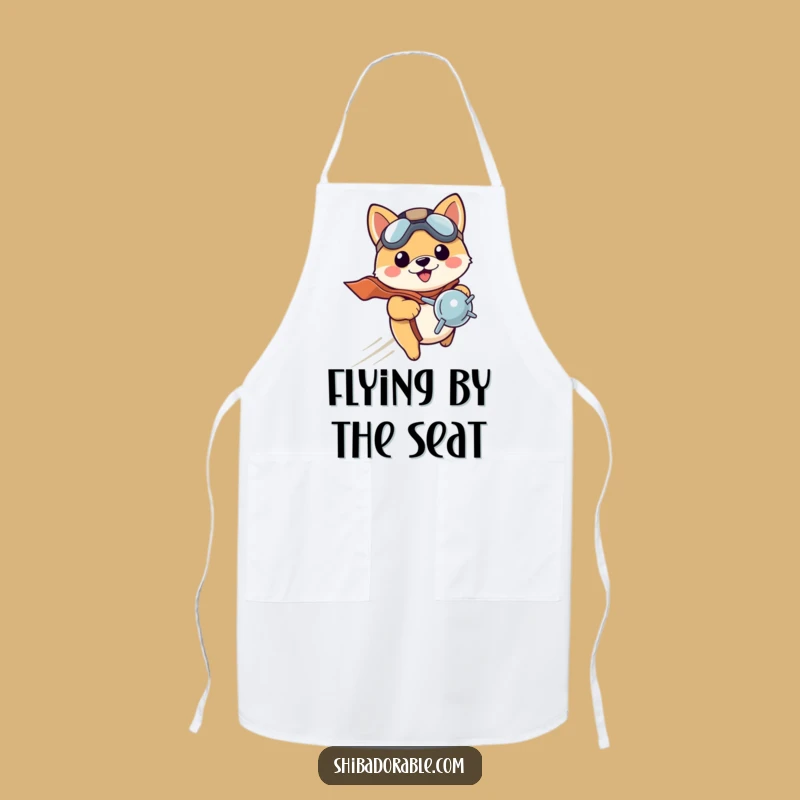Funny Shiba Pilot Apron: Protect Your Clothes - Hilarious Funny Gift!