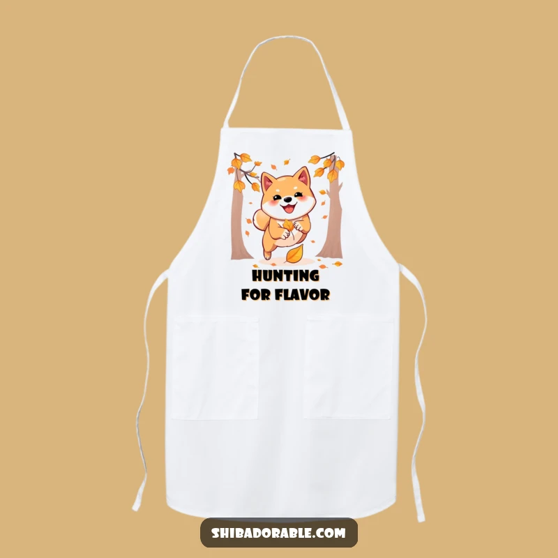 Funny Shiba Inu Apron: Autumn Leaf Fun, Practical Funny Gift for Cooks