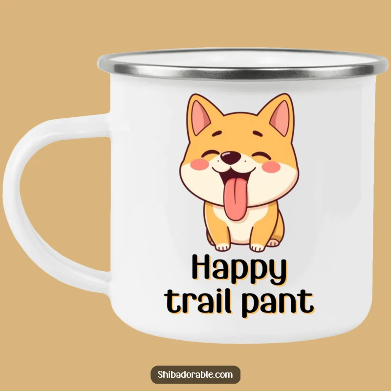 Funny Shiba Inu Camping Mug: Hilarious Outdoor Gear for Happy Dog Lovers