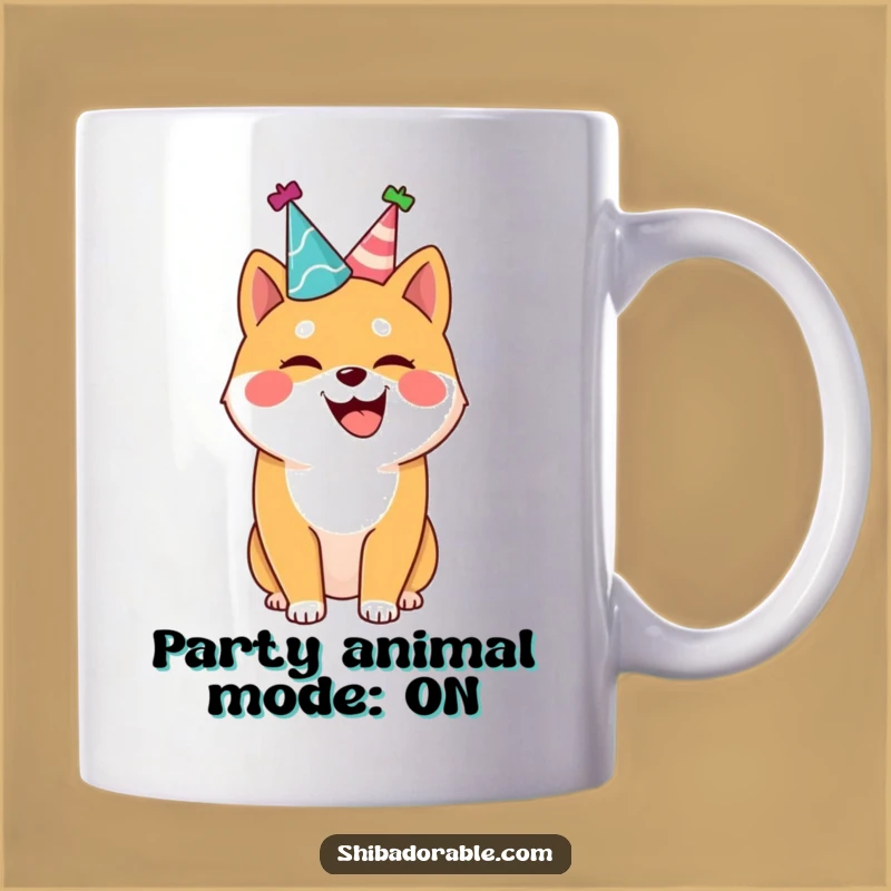 Funny Shiba Inu Party Dog Mug: A Joyful and Hilarious Gift Idea