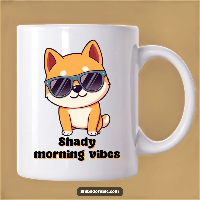 Funny Shiba Cool Dog Mug: Oversized Shades - Ultimate Funny Gift!