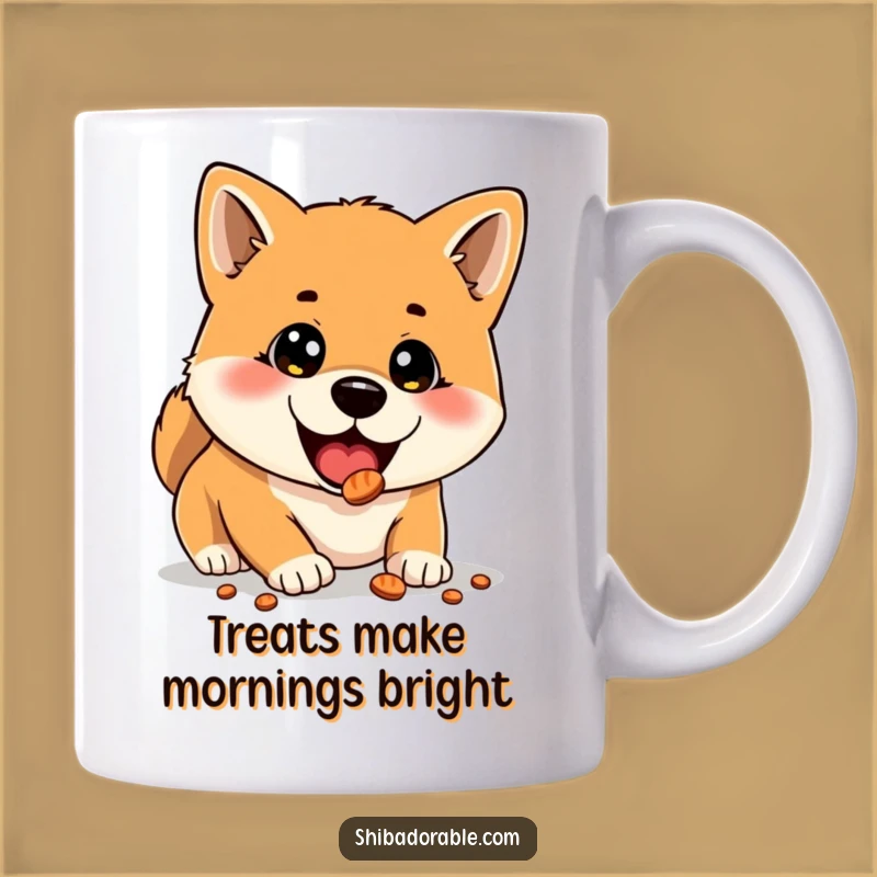 Funny Shiba Inu Treat Mug: Wide-Eyed Surprise, Perfect Funny Gift for Dog Lovers