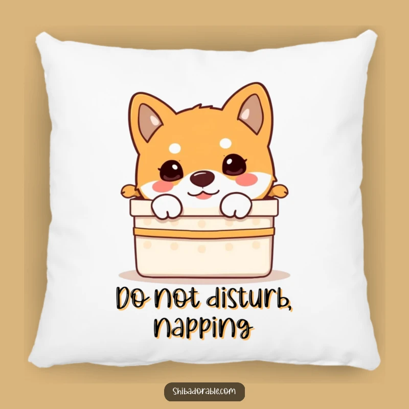 Funny Shiba Inu Puppy Gift Pillow: Add Adorable Comfort with This Surprise