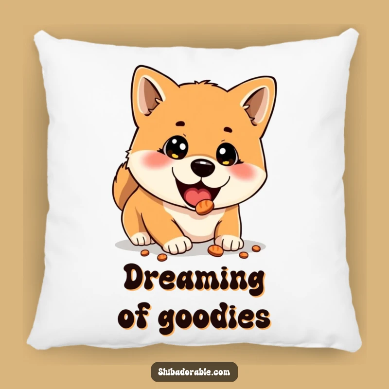 Funny Shiba Inu Pillow: Surprise Treat Cushion, Cozy Funny Gift Decor