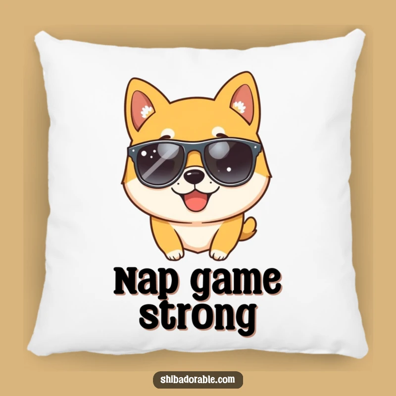 Funny Cozy Shiba Inu Wink Pillow - Soft & Hilarious Dog Decor Gift!