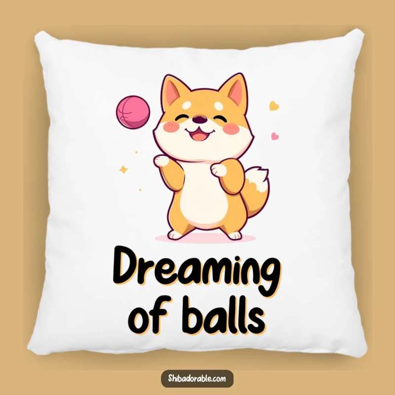 Funny Shiba Inu Juggling Pillow: Cuddly Comfort with a Talented Dog - Perfect Gift!