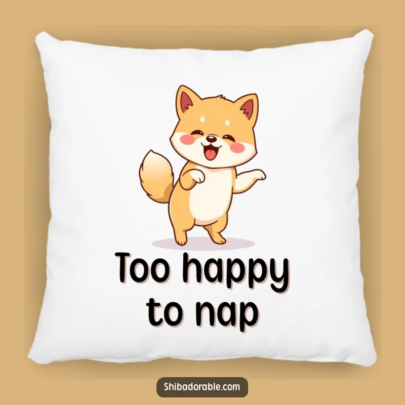 Funny Shiba Inu Pillow: Dog Dance Cushion, Cozy Funny Gift Decor