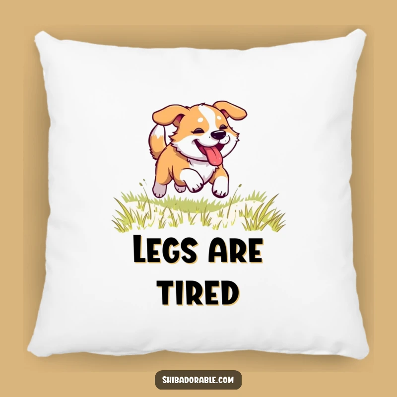 Funny Dog Race Pillow - Comfy and Hilarious Decor