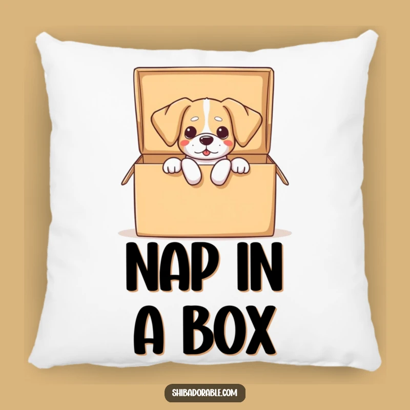 Funny Dog Box Pillow - Comfy and Hilarious Home Decor