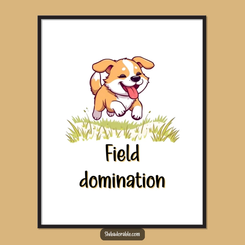 Funny Dog Racing Digital Art - Hilarious Action Print
