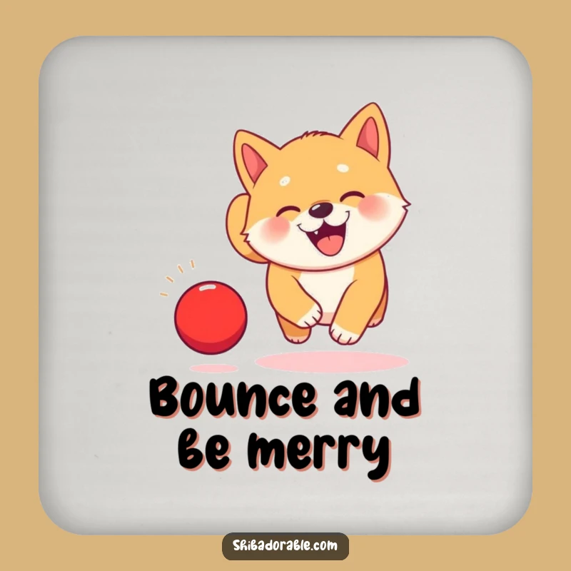 Funny Kawaii Shiba Inu Coaster: Protect Surfaces with Puppy Cuteness