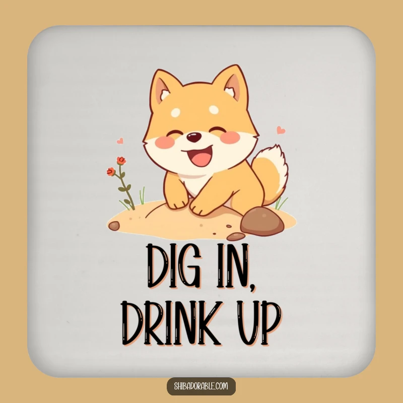 Funny Shiba Inu Drink Coasters: Hilarious Set for Dog Lovers Protecting Surfaces