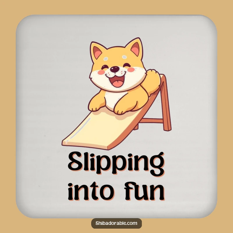 Funny Protective Shiba Inu Slide Coaster - Chic & Hilarious Drink Saver Gift!