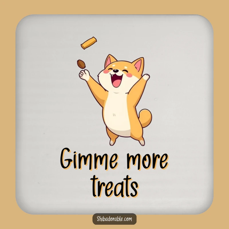 Funny Shiba Inu Treat Coaster: Protect Surfaces with Doggy Charm