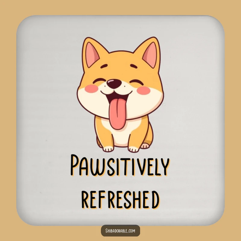 Funny Shiba Inu Drink Coasters: Hilarious Set for Dog Lovers Protecting Surfaces