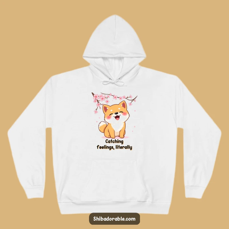 Funny Shiba Inu Blossom Hunter Hoodie - Cozy and Whimsical Dog Wear