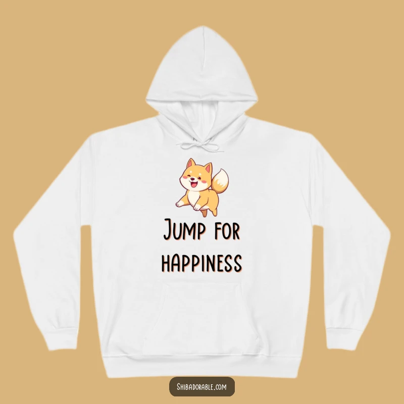 Cozy Funny Shiba Inu Puppy Leap Hoodie - Snuggle Up with Hilarious Joy