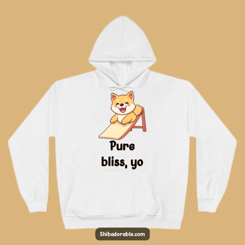 Cozy Funny Shiba Inu Slide Hoodie - Warm & Hilarious Dog Lover Gift!