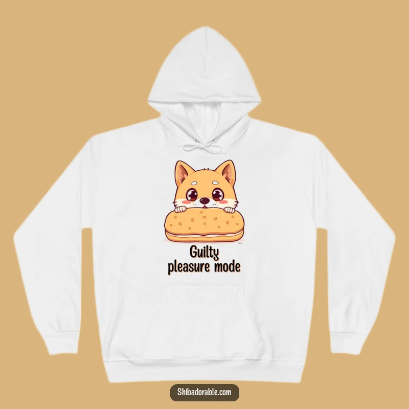 Funny Shiba Inu Biscuit Hoodie - Cozy Dog Eyes Funny Gift