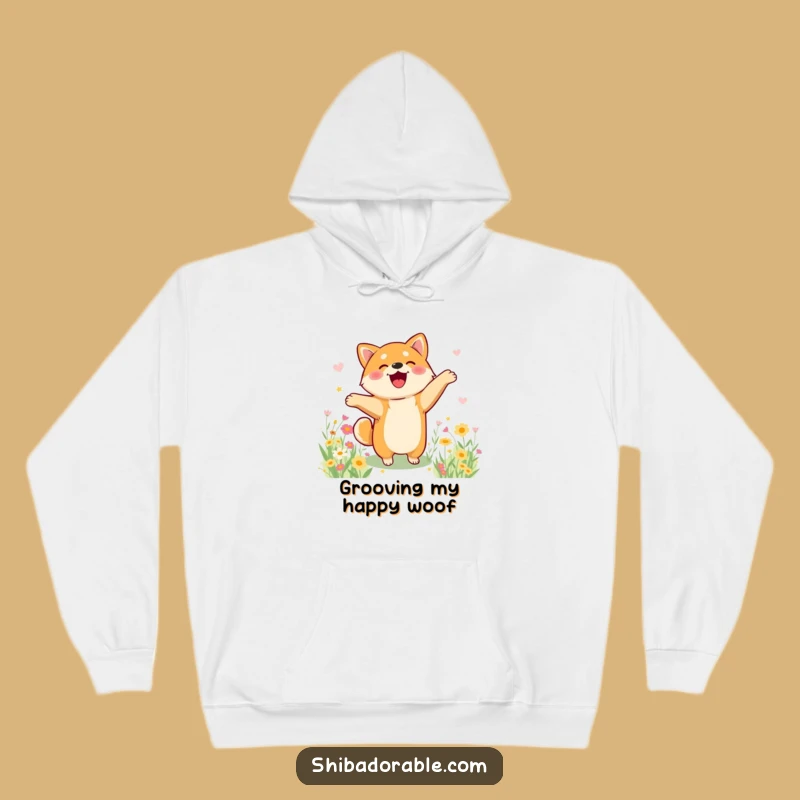 Funny Shiba Inu Dance Hoodie - Cozy and Cheerful Dog Lover Wear