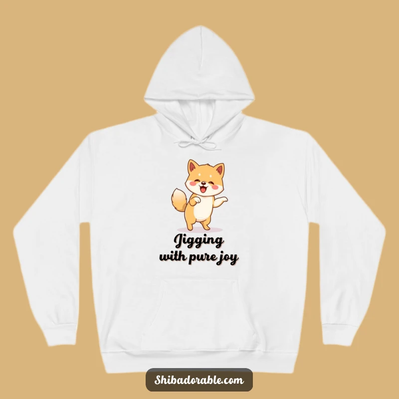 Cozy Funny Shiba Inu Hoodie: Jigging Dog Comfort, Warm Funny Gift for Him