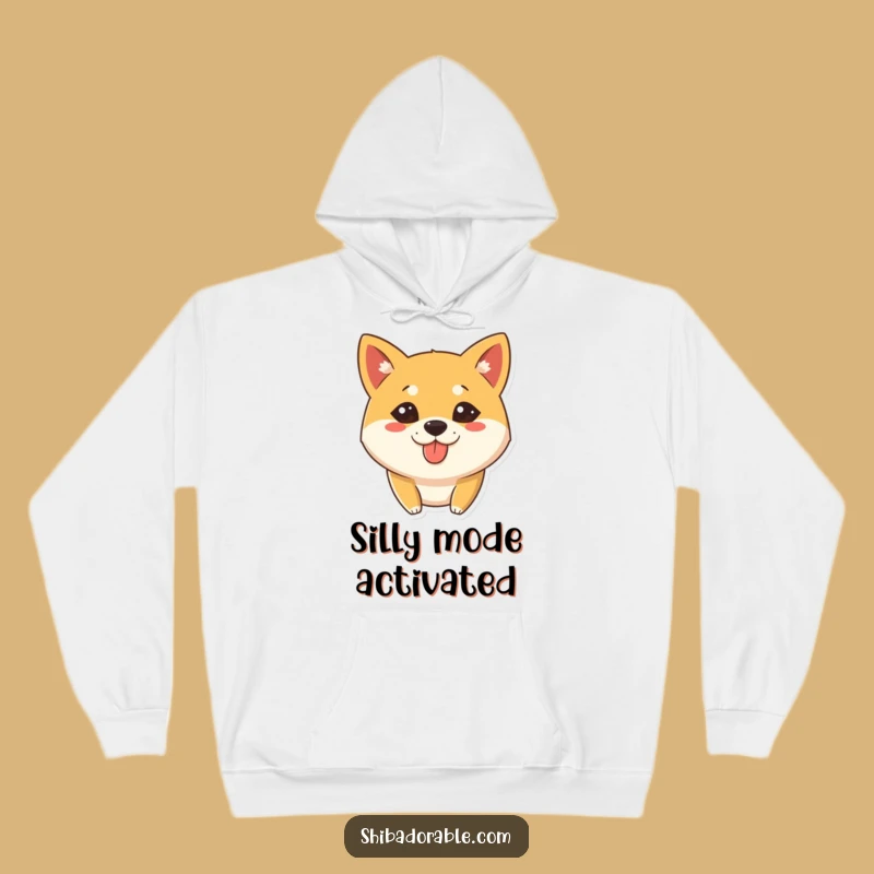 Funny Shiba Inu Tongue Out Hoodie: Cozy Comfort in a Silly Pose - Ideal Gift!