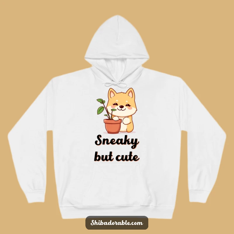 Funny Shiba Inu Hoodie: Cozy Comfort with a Cheeky Pup's Peek, Hilarious Gift