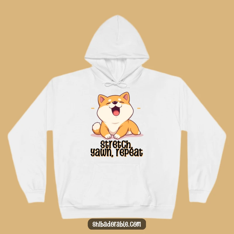 Funny Lazy Shiba Inu Sunbeam Hoodie - Cozy Chill Gift for Dog Lovers!