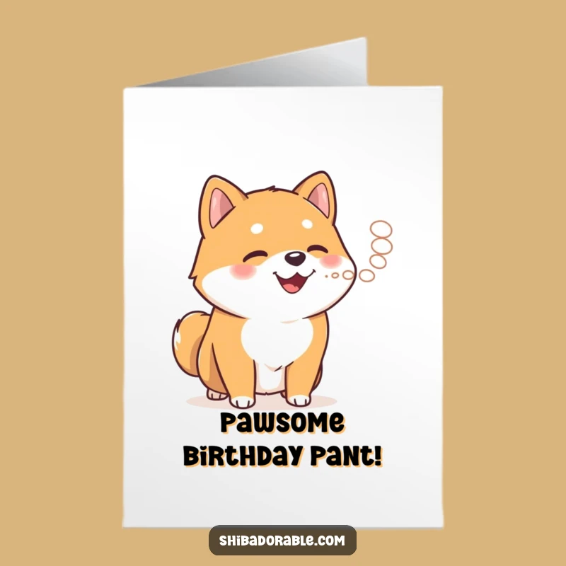 Free Printable Birthday Card: Steamy Shiba Inu Fun for a Hilarious Downloadable Gift