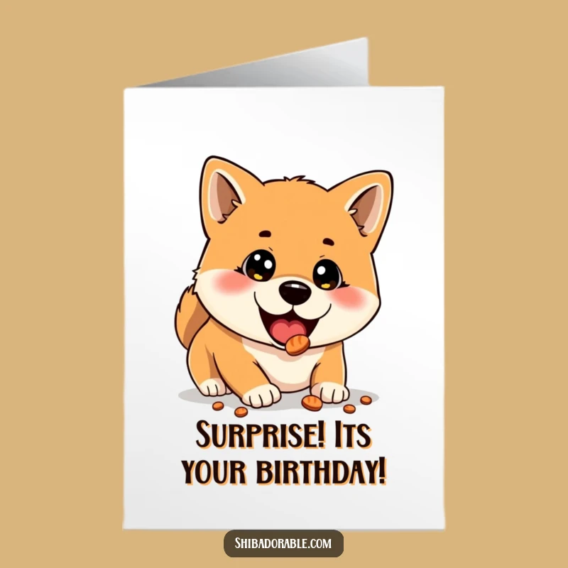 Free Printable Shiba Inu Birthday Card: Hilarious Surprise Gift for Dog Fans