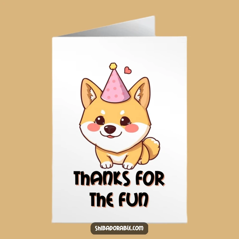 Free Printable Funny Shiba Inu Thank You Card - Mischief Maker Downloadable