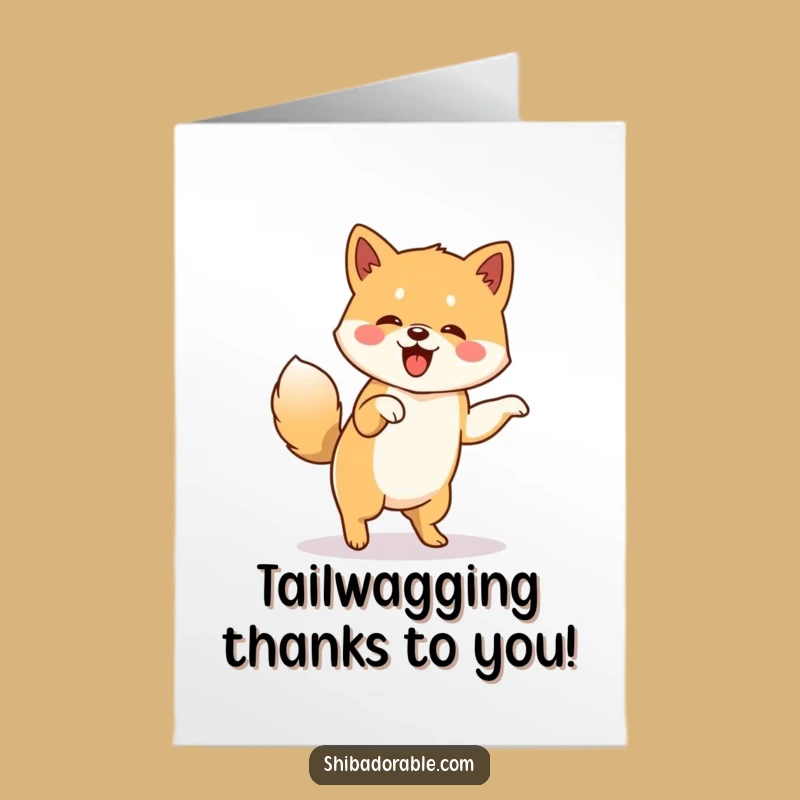 Free Printable Shiba Inu Thank You Card: Fun DIY Gift of Gratitude