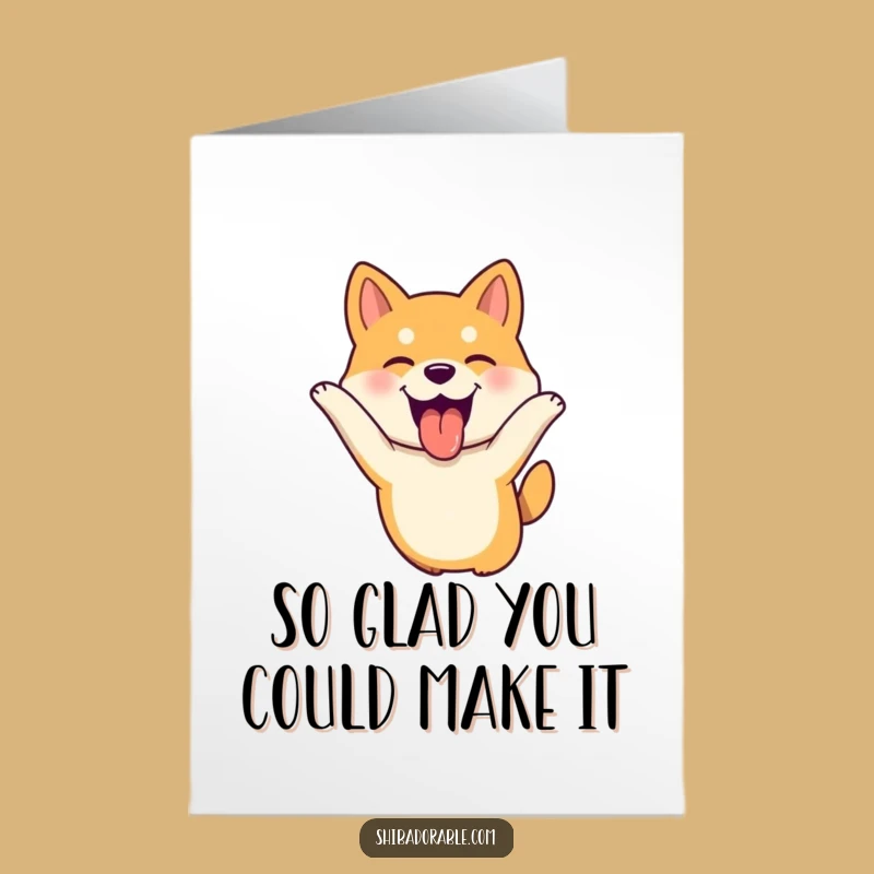 Free Printable Thank You Shiba Inu Card: Happy Dog Funny Downloadable Gift!