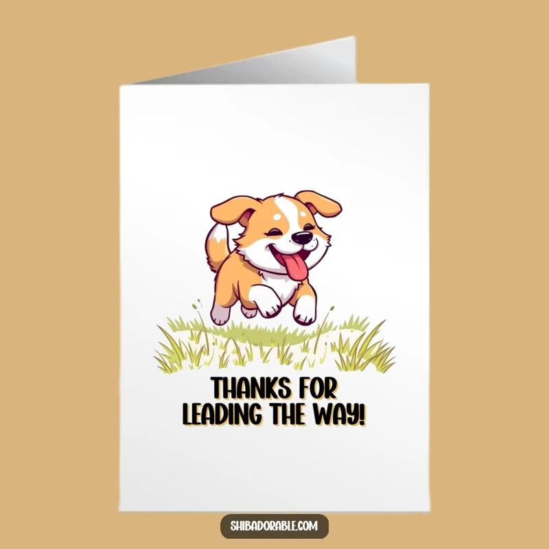 Free Printable Thank You Card: Doggy Speedster, Downloadable Appreciation Gift