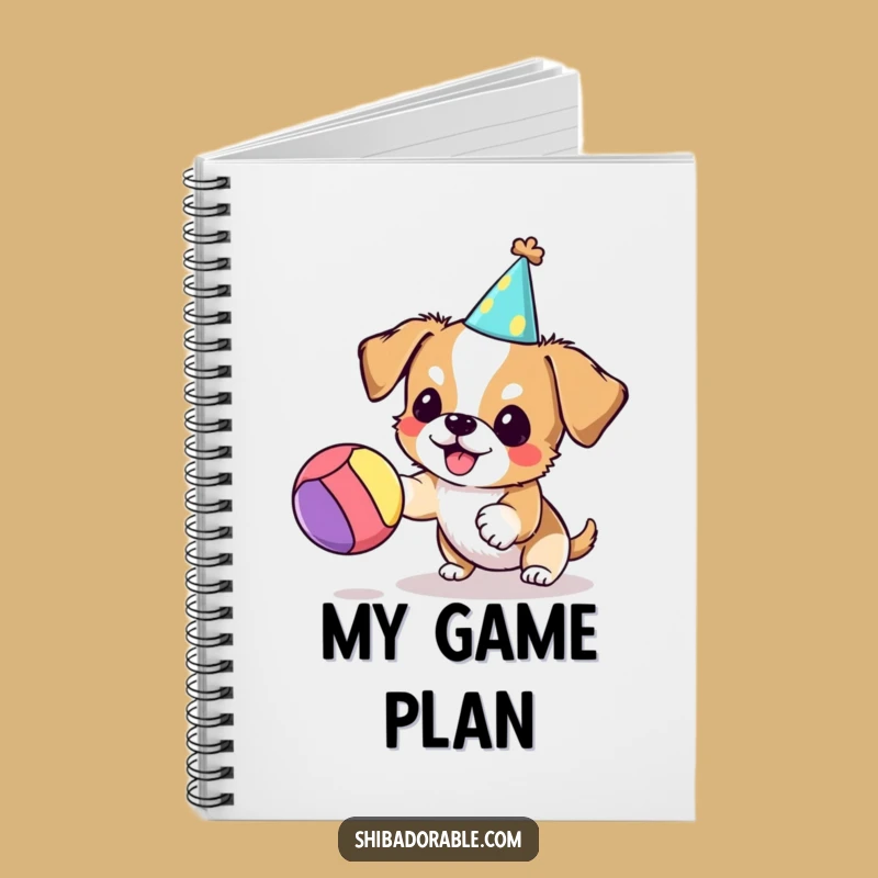 Funny Party Dog Notebook - Cute and Hilarious Gift