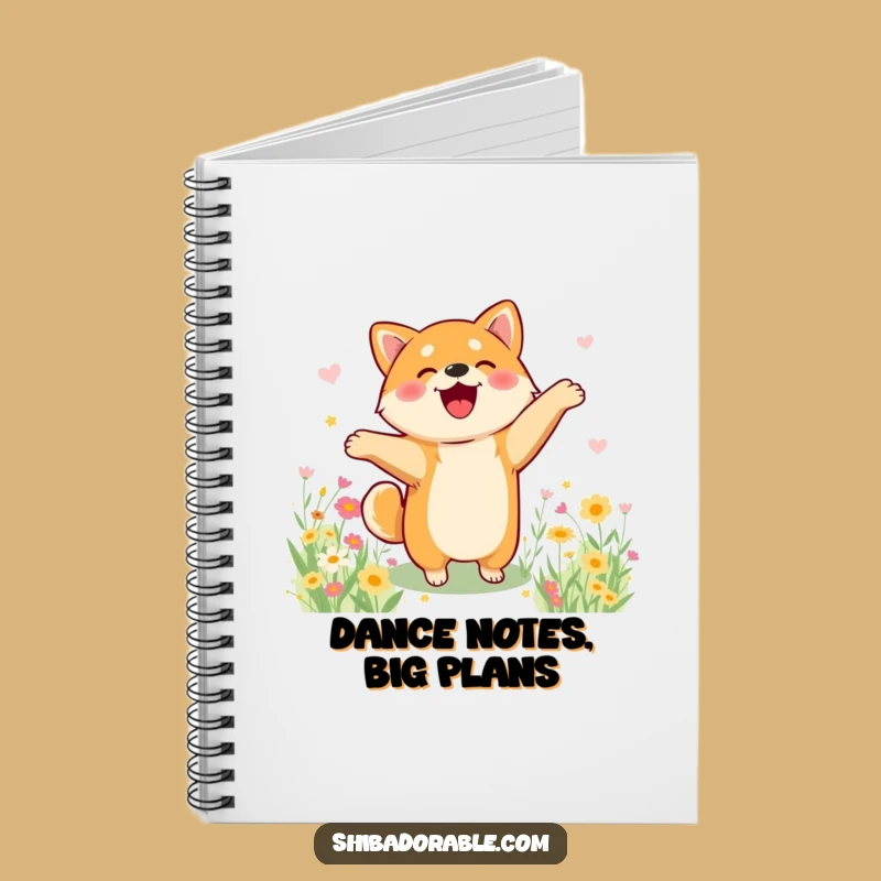 Funny Shiba Inu Dance Notebook - Journal Your Happy Thoughts