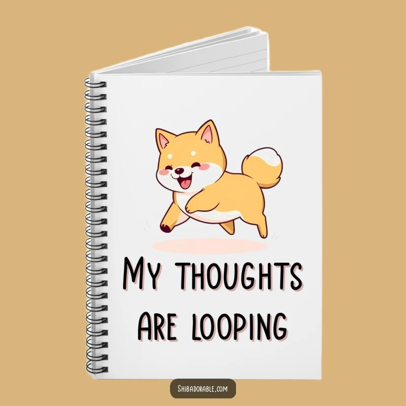 Funny Shiba Inu Tail Chase Notebook: Jot Down Ideas with Doggy Whimsy