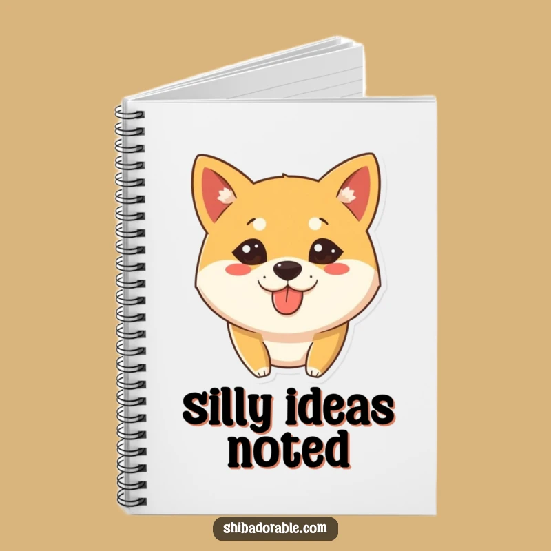Funny Shiba Inu Tongue Out Notebook: Jot Down Ideas with a Silly Pup - Perfect Gift!