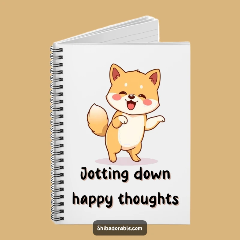 Funny Shiba Inu Notebook: Jigging Dog Journal, Energetic Funny Gift for Writers