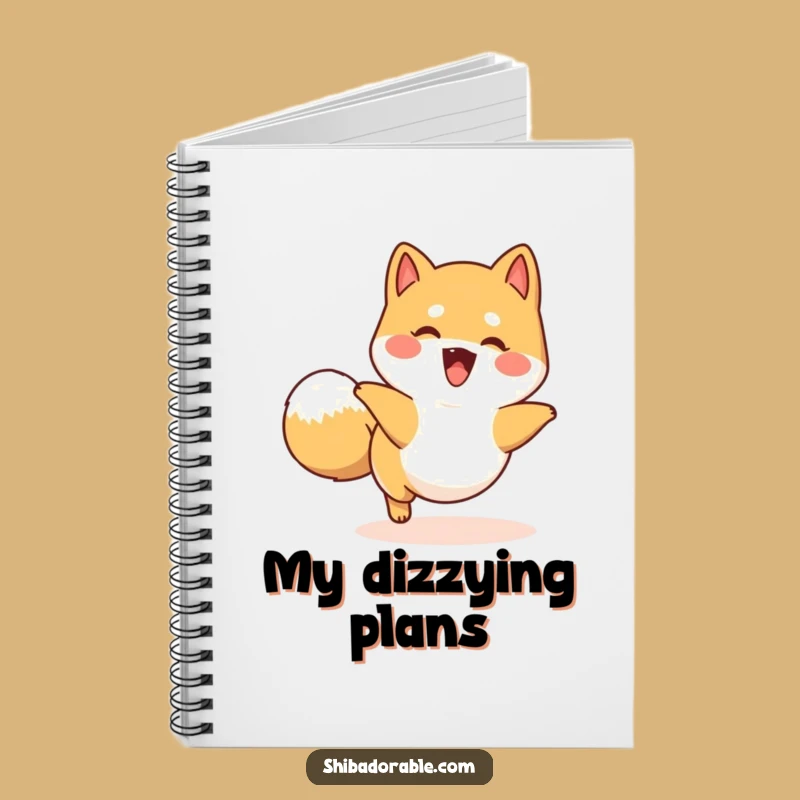 Funny Happy Shiba Inu Tail Chase Notebook: Journal Your Fun