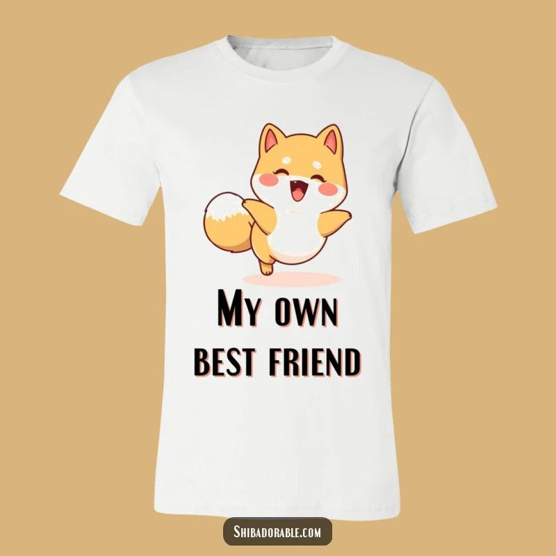 Funny Happy Shiba Inu Tail Chase T-Shirt: Energetic Doggo Style