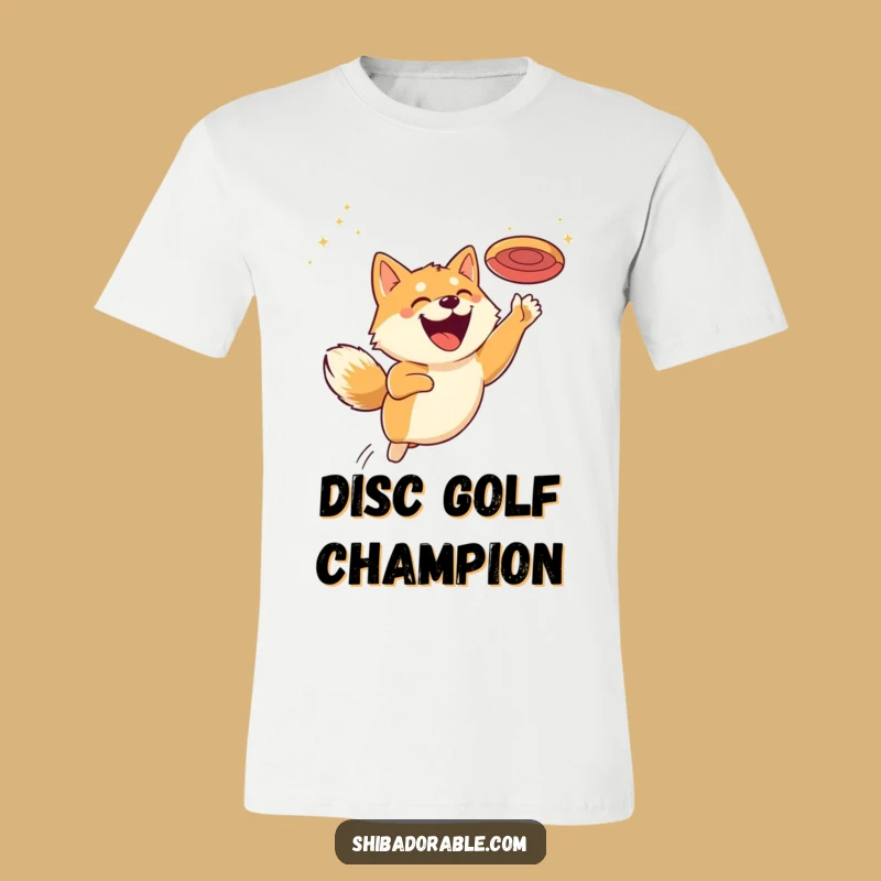 Funny Shiba Inu Disc Grin T-Shirt - Comical Dog Tee for Him/Her