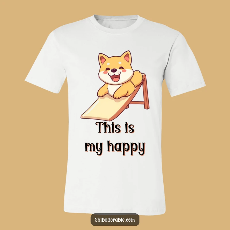 Funny Shiba Inu Slide Champ T-Shirt - Hilarious Dog Lover Tee & Gift!