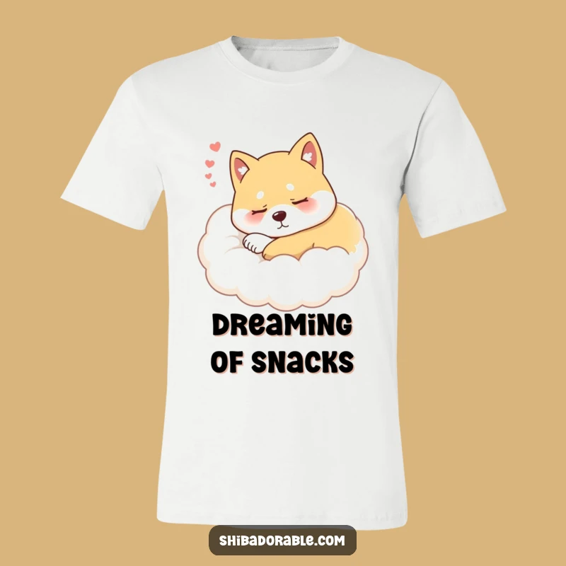 Funny Sleepy Shiba Inu Cloud T-Shirt: Hilarious Dog Nap Tee for Cozy Comfort