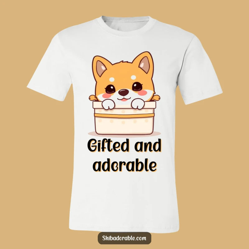 Funny Shiba Inu Puppy Gift Tee: Wear Your Adorable Surprise