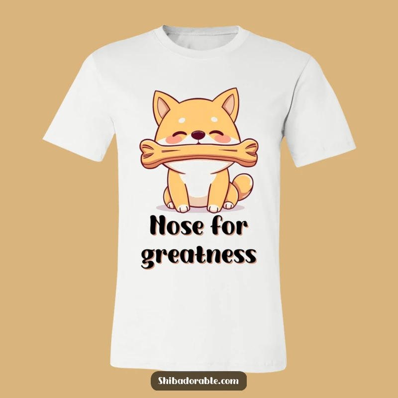 Funny Shiba Inu Bone Balance T-Shirt: Skilled Dog Trick, Ultimate Funny Gift for Pet Owners